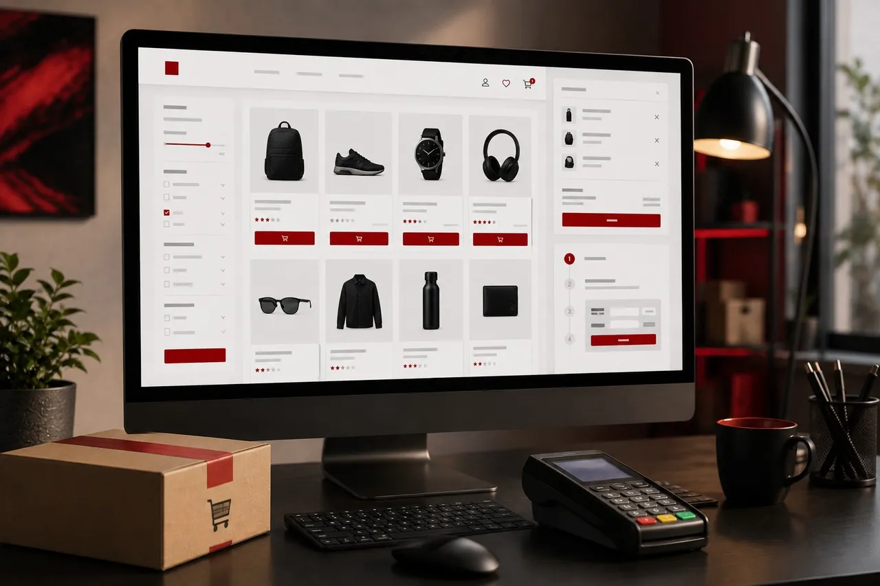 Boutique e-commerce créée à Annecy avec fiches produits et tunnel de commande