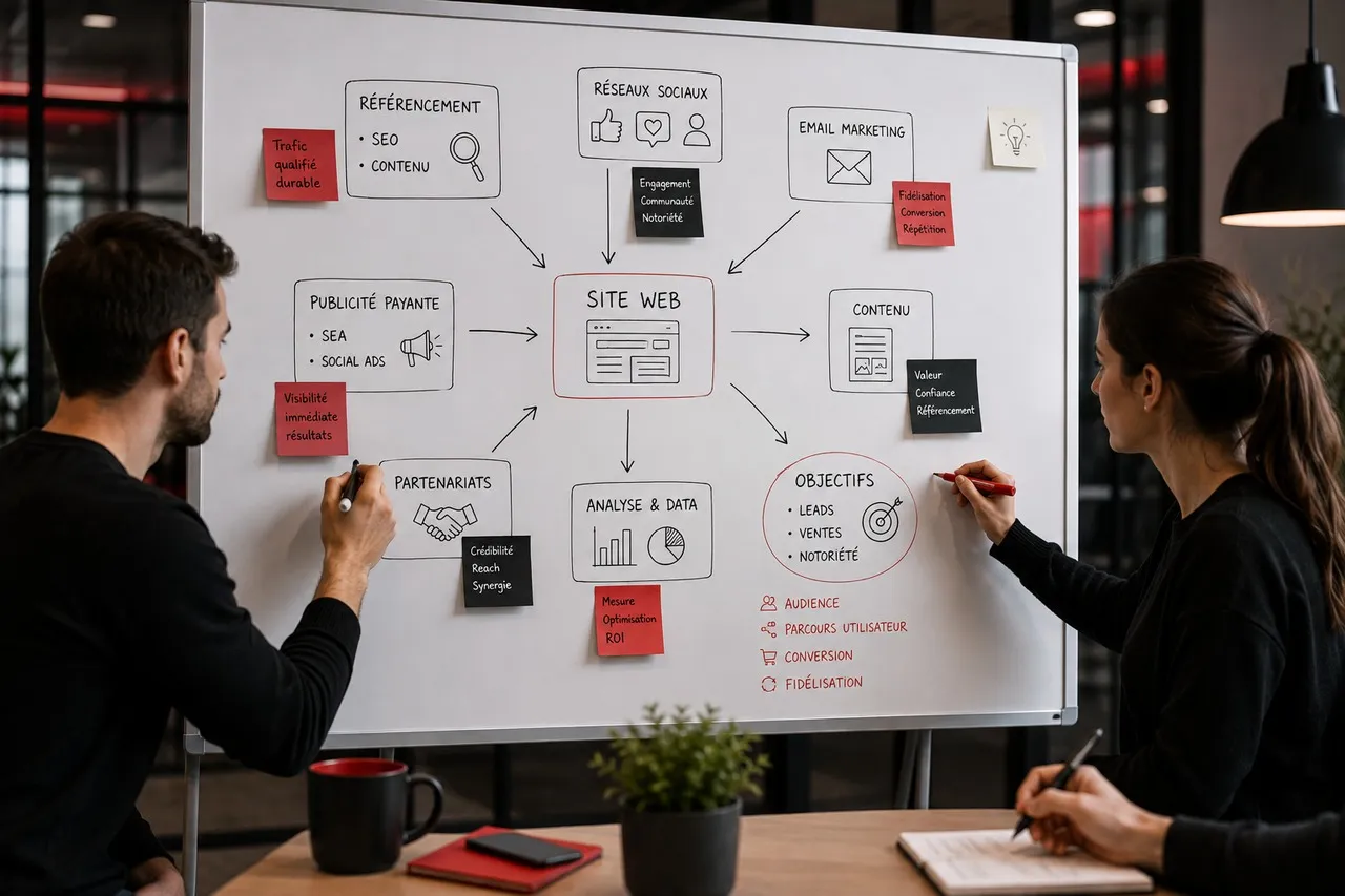 Stratégie de marketing digital et techniques webmarketing pour attirer un trafic qualifié